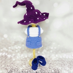 Witch outfit amigurumi by Fluffy Tummy
