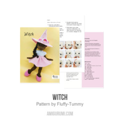 Witch amigurumi pattern by Fluffy Tummy