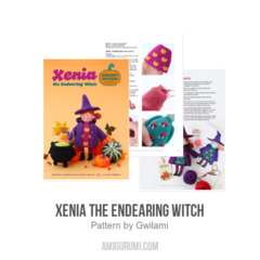 Xenia the Endearing Witch amigurumi pattern by Gwilami
