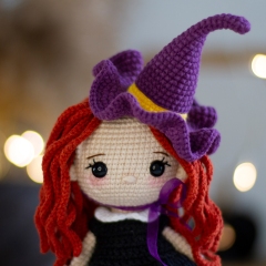  Little Witch and black cat amigurumi pattern by TwoLoops