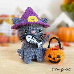 Spooky Little Cat amigurumi pattern by erinmaycrochet