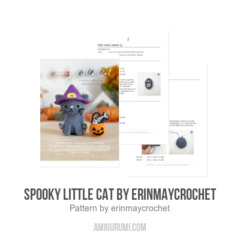 Spooky Little Cat amigurumi pattern by erinmaycrochet
