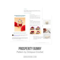 Prosperity Bunny amigurumi pattern by Octopus Crochet