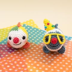 clownfish family toy set amigurumi pattern by Octopus Crochet