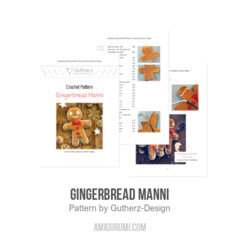 Gingerbread Manni amigurumi pattern by Gutherz Design
