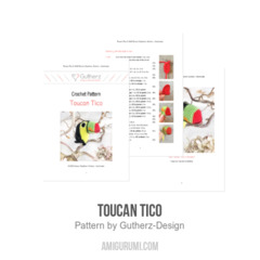 Toucan Tico amigurumi pattern by Gutherz Design