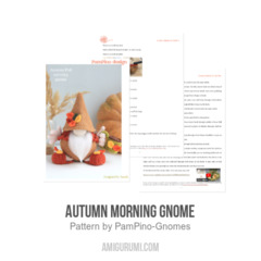 Autumn Morning gnome amigurumi pattern by PamPino Gnomes