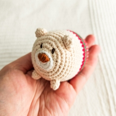 Alfie the Christmas Bear amigurumi pattern by EMI Creations by Chloe