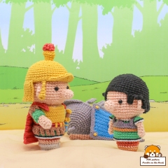 Caesar and his romans amigurumi pattern by Noobie On The Hook