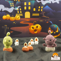 MiniBie - Spooky Sidekicks amigurumi by Noobie On The Hook