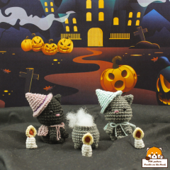 MiniBie - Spooky Sidekicks amigurumi pattern by Noobie On The Hook