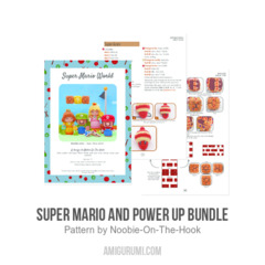 Super Mario and Power up Bundle amigurumi pattern by Noobie On The Hook