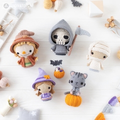 Halloween Minis set 3 amigurumi pattern by AradiyaToys