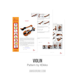 Violin amigurumi pattern by IlDikko