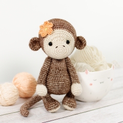 Monkey girl amigurumi by Kristi Tullus