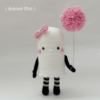 Anouk, the Ghost Girl amigurumi pattern by Amour Fou