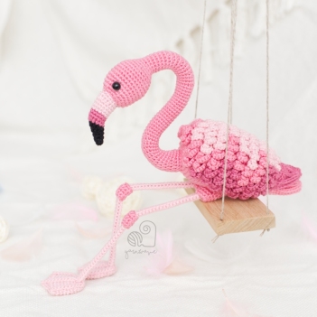 Floyd the Flamingo amigurumi pattern by YarnWave