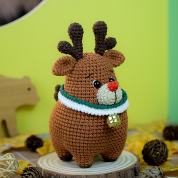 Chubby Reindeer amigurumi pattern by Lennutas