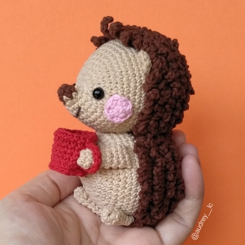 Louie the Hedgehog amigurumi pattern by Audrey Lilian Crochet