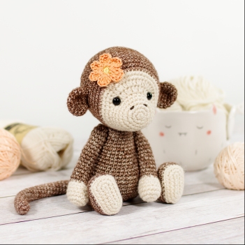 Monkey girl amigurumi pattern by Kristi Tullus