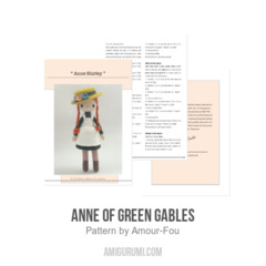 Anne of Green Gables amigurumi pattern by Amour Fou
