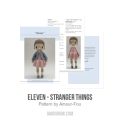 Eleven - Stranger Things amigurumi pattern by Amour Fou