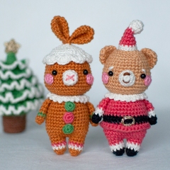 Christmas Bear, Rabbit and Snowman amigurumi pattern by yorbashideout