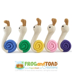 Snail - Easy Insect Bug / Snails amigurumi by FROGandTOAD Creations