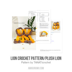 Lion crochet pattern/Plush lion amigurumi pattern by TANATIcrochet