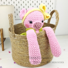 Pig crochet pattern/Plush pig amigurumi by TANATIcrochet