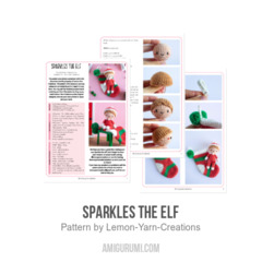 Sparkles the Elf amigurumi pattern by Lemon Yarn Creations