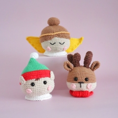 Kawaii Christmas Friends amigurumi pattern by Cara Engwerda