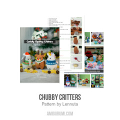 Chubby Critters Christmas amigurumi pattern by Lennutas
