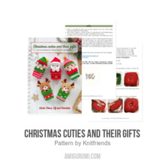 Christmas cuties and their gifts amigurumi pattern by Knit.friends
