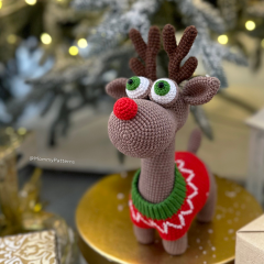 Reindeer Rudolph amigurumi by Mommy Patterns