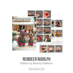 Reindeer Rudolph amigurumi pattern by Mommy Patterns