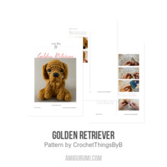 Golden Retriever amigurumi pattern by CrochetThingsByB