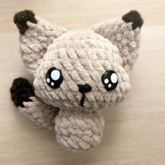 Jinxx the Tiny Kitten amigurumi pattern by DearJackiStitchery