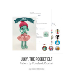 Lucy, the pocket elf amigurumi pattern by yarnacadabra