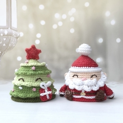 Reversible Christmas Tree & Santa  amigurumi pattern by Chibiscraft