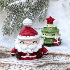 Reversible Christmas Tree & Santa  amigurumi by Chibiscraft