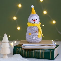 Christmas Snowman amigurumi by TwoLoops