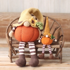 Pumpkin Gnome amigurumi pattern by Jen Hayes Creations
