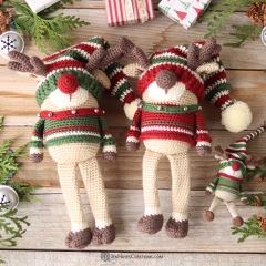 Reindeer Gnome amigurumi pattern by Jen Hayes Creations