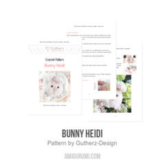 Bunny Heidi amigurumi pattern by Gutherz Design