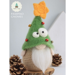 Christmas tree gnome amigurumi pattern by PamPino Gnomes