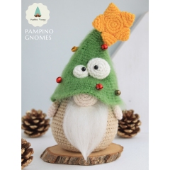 Christmas tree gnome amigurumi by PamPino Gnomes
