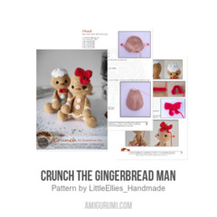 Crunch the Gingerbread Man amigurumi pattern by LittleEllies_Handmade