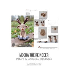 Mocha the Reindeer amigurumi pattern by LittleEllies_Handmade