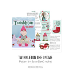 Twinkleton the Gnome amigurumi pattern by SarahDeeCrochet